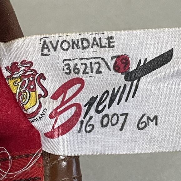 RARE VTG 60s 70s Brown Leather Tall Go Go Boots Carnaby St England Women Sz 6 - Picture 5 of 16